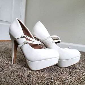 White Platform Heels